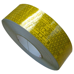 Световозвращающая лента, ЖЕЛТАЯ, 50мм*12,5м, REFLEXITE VC104+ Rigid Grade