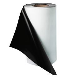 Пленка ПЭ 1.5х250м, ЧЕРНО-белая, полурукав