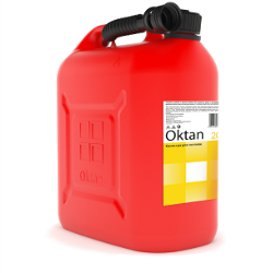 Канистра ГСМ 20 л пластиковая, красная