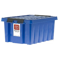 Контейнер 16 л с крышкой, синий