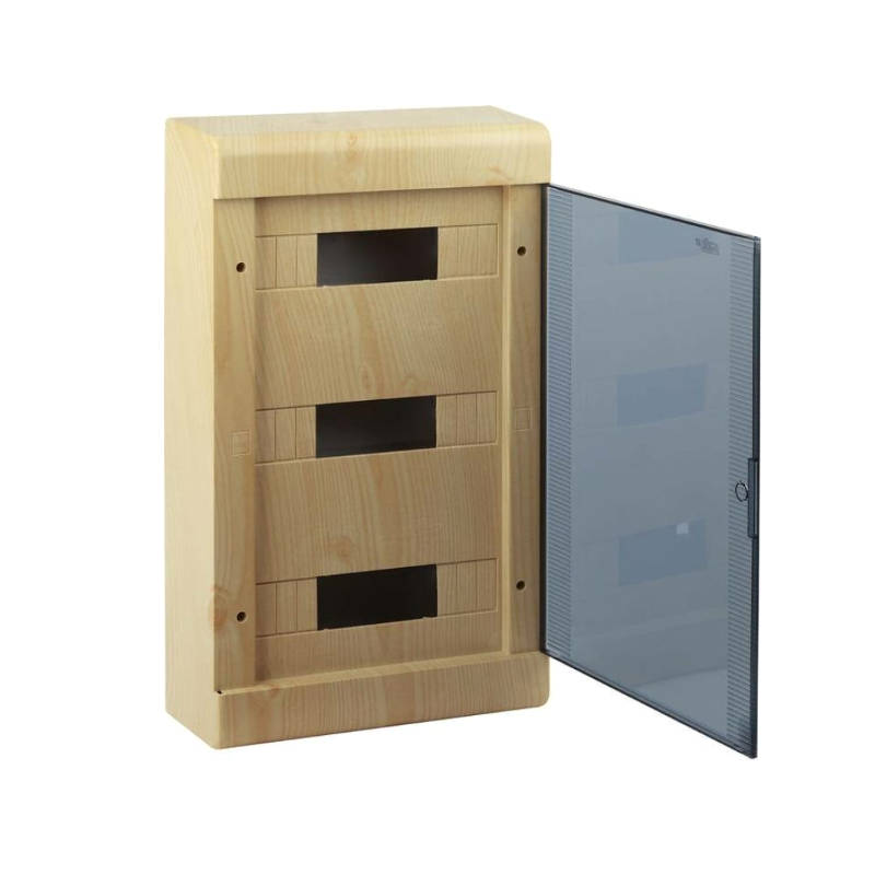 68036-27М Тусо Щиток о/п на 36 мод. с двер. 520х303х117,5мм, сосна на светлой основе